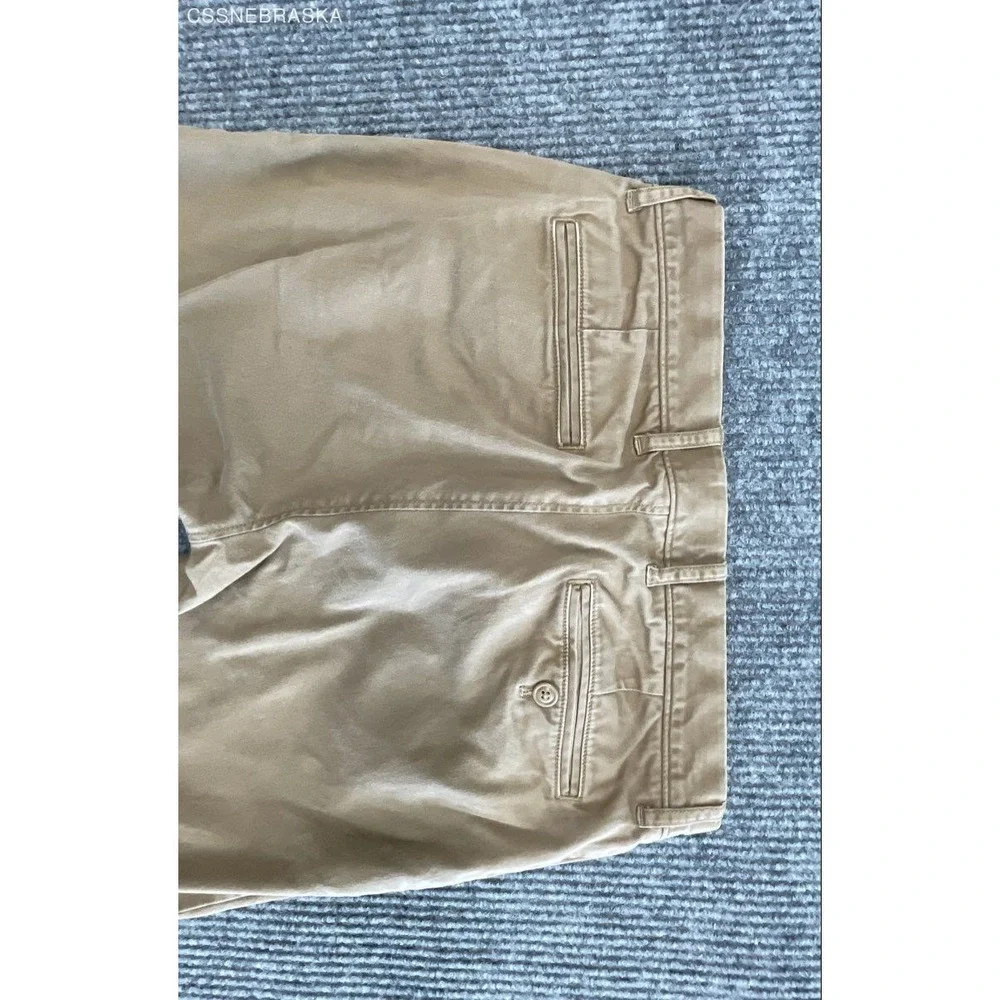 J.Crew Men's 250 Skinny Chino Pants Tan Khaki Stretch Cotton Twill Size 31x34